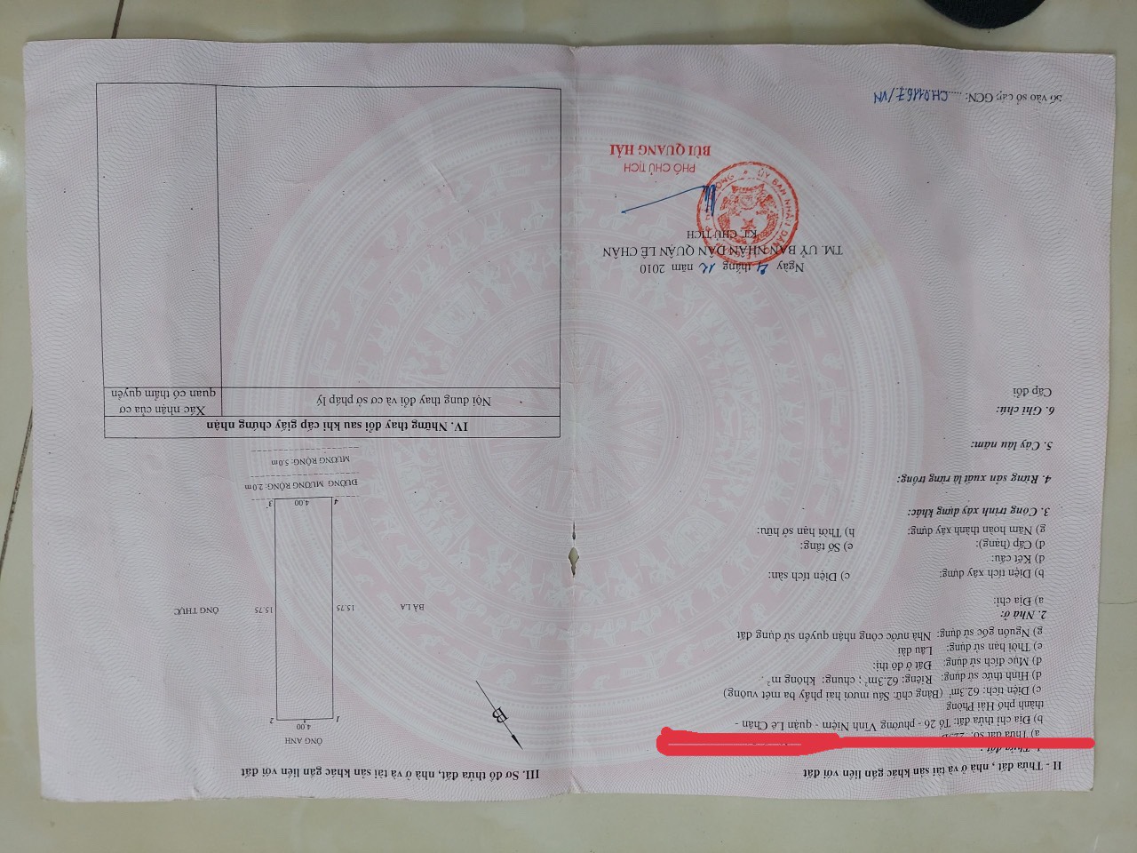 Bán đất ngõ 630 Thiên Lôi, diện tích 62m giá không đối thủ 1.62 tỉ