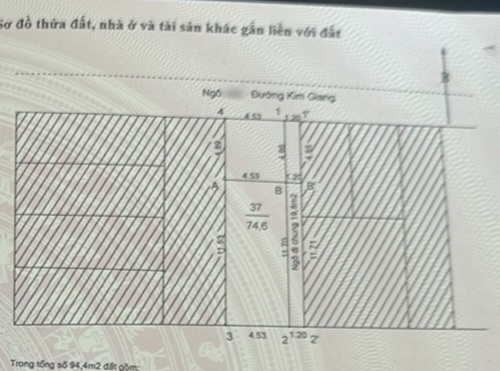 75M2 ĐẤT - 2 THOÁNG - MẶT NGÕ Ô TÔ TRÁNH - ĐƯỜNG KIM GIANG - SỔ VUÔNG ĐẸP - MẶT TIỀN GẦN 5M - CHỈ 90TR/M2
