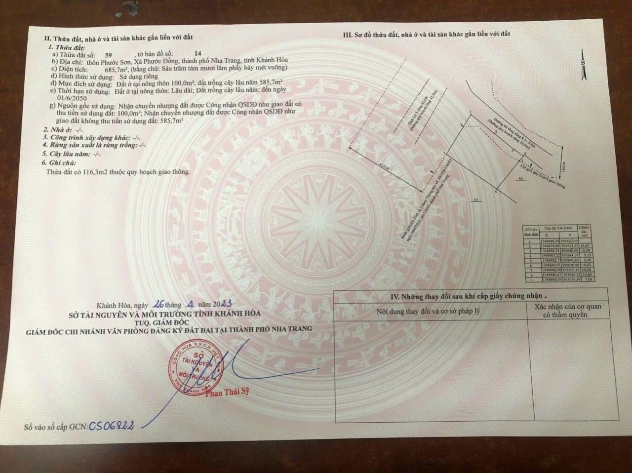 Bán lô góc MT Tỉnh lộ 3 Phước Đồng hạ từ 6,2 tỷ còn 5,3 tỷ