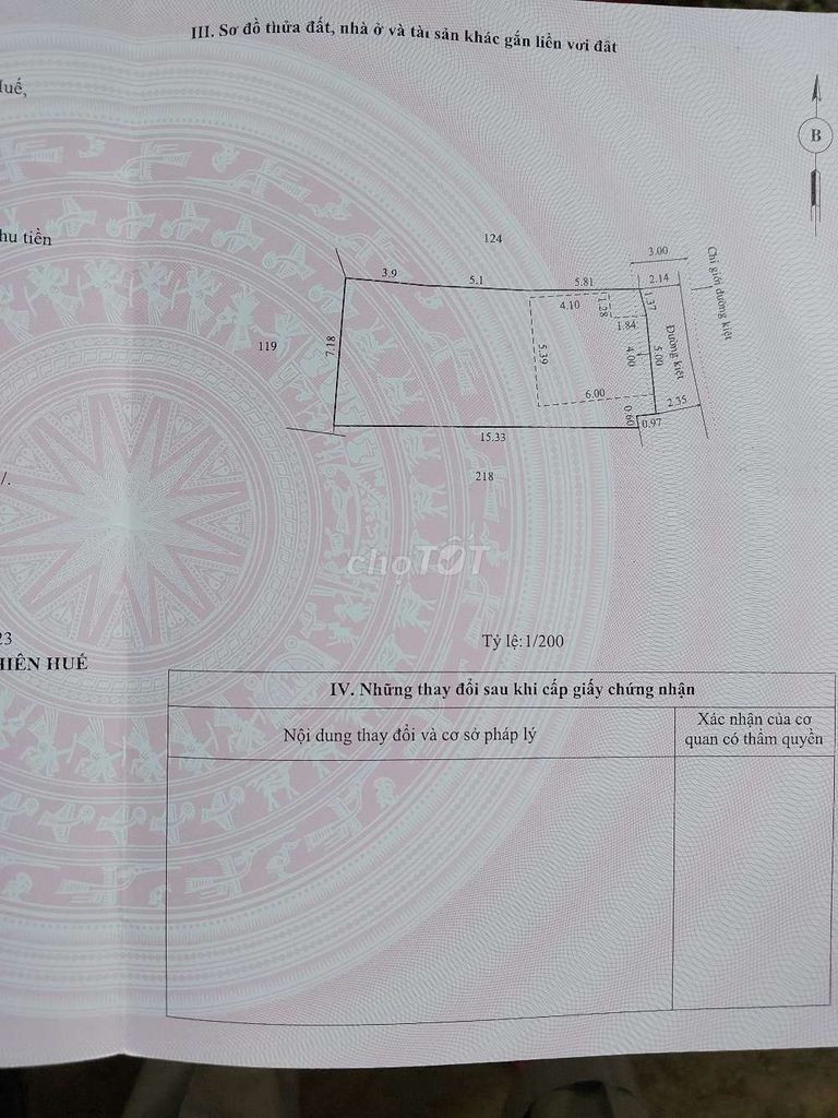 Chính chủ bán đất Phan Đình Phùng, Phường Phú Nhuận Thành phố Huế