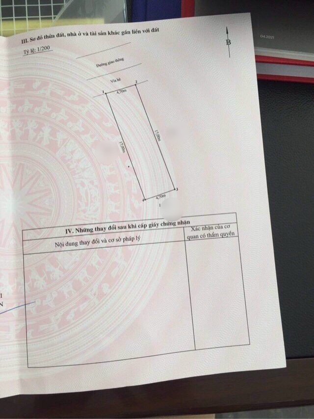 Bán đất TĐC Hồ Sen A51 - 80m2 - mt 4,7m - vuông đét - Tây Bắc - đường 24m - 70 tr/m2