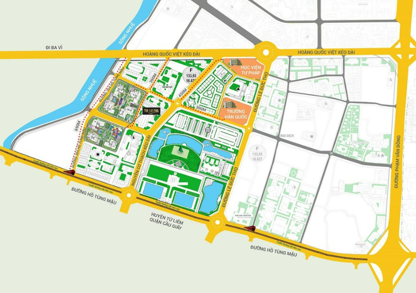 8 Suất ngoại giao liền kề ngõ 136 Hồ Tùng Mậu (cạnh GoldMark City) giá rẻ nhất thị trường