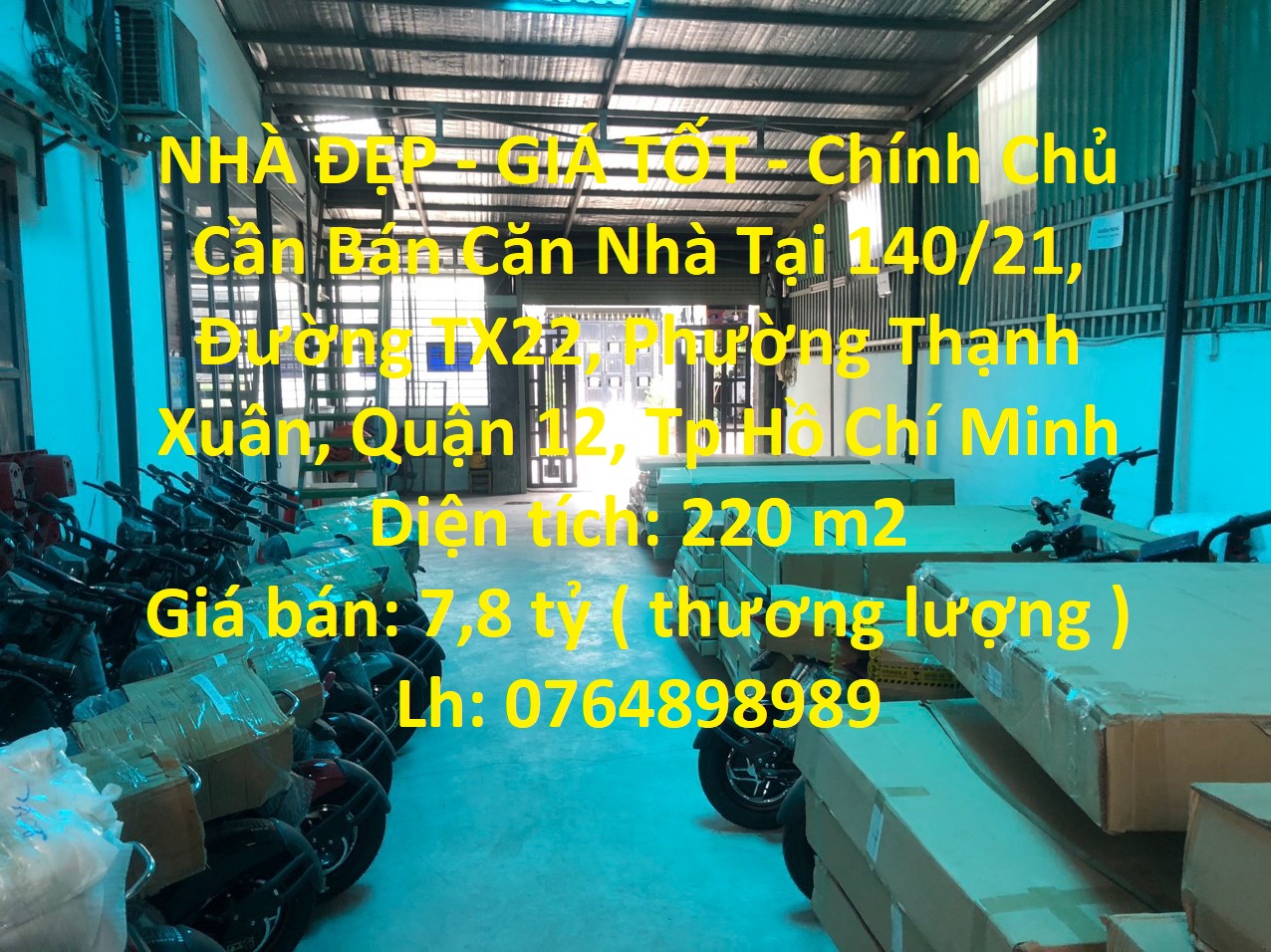 NHÀ ĐẸP - GIÁ TỐT - Chính Chủ Cần Bán Căn Nhà Tại Quận 12 - TP HCM