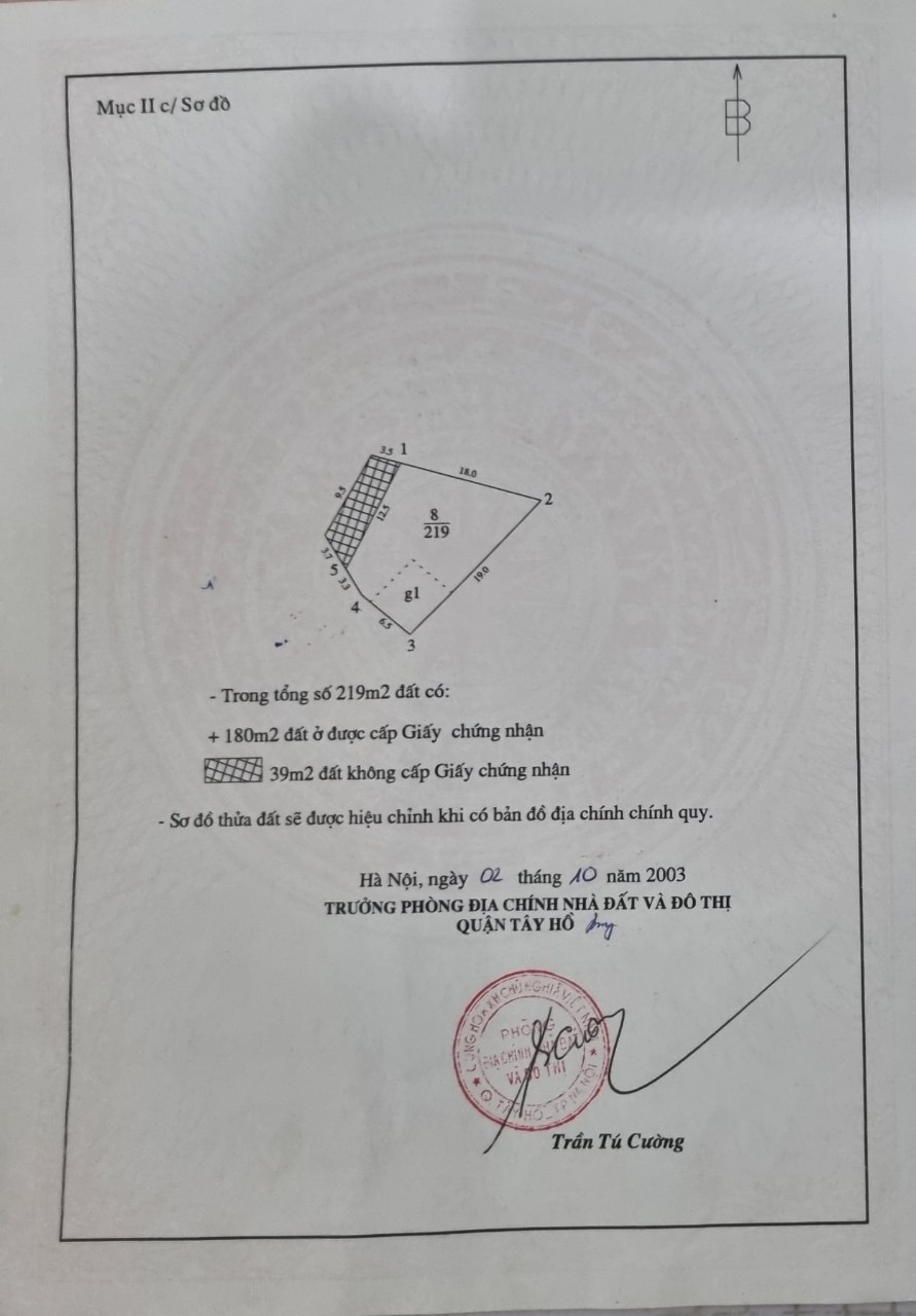 180M2 ĐẤT - XUÂN LA - TÂY HỒ - MẶT TIỀN 19M - PHÙ HỢP CHIA LÔ HOẶC XÂY TÒA CAO TẦNG CCMN CHO THUÊ - CHỈ 70TR/M2