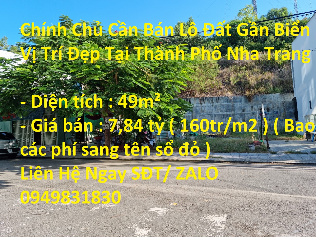 Chính Chủ Cần Bán Lô Đất Gần Biển Vị Trí Đẹp Tại Thành Phố Nha Trang.