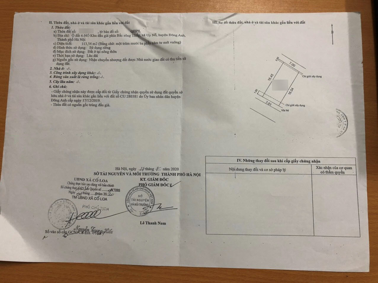 Bán đất Khu vườn Đào, Phúc Lộc, Đông Anh.