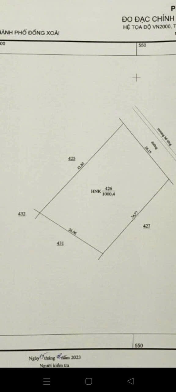 1000m2, trục chính Hồ Câu cá Anh Thư, khu phố 4, P. Tân Đồng, TP. Đồng Xoài, 1000m2, trục chính Hồ Câu cá Anh Thư, khu.