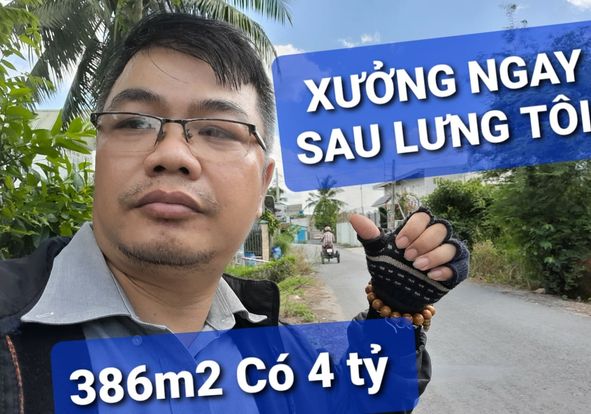 Xưởng 386m2 (Ở đâu Rẻ Hơn) Hà Duy Phiên Bình Mỹ Củ Chi TPHCM có 4 tỷ.