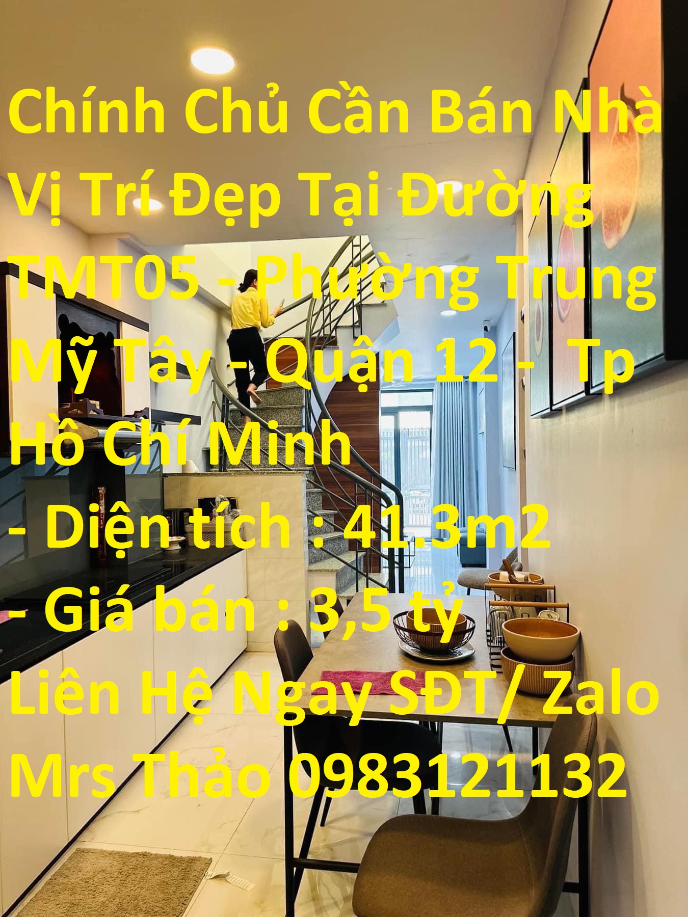 Chính Chủ Cần Bán Nhà Vị Trí Đẹp Tại Đường TMT05 - Phường Trung Mỹ Tây - Quận 12 - Tp Hồ Chí Minh.