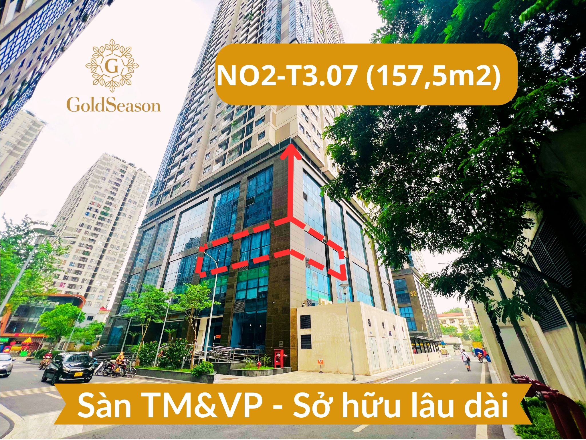 Bán gấp lô góc sàn văn phòng 157,5m2 - Sở hữu lâu dài đỉnh nhất quận Thanh Xuân tiền thuê 39,2tr/tháng.