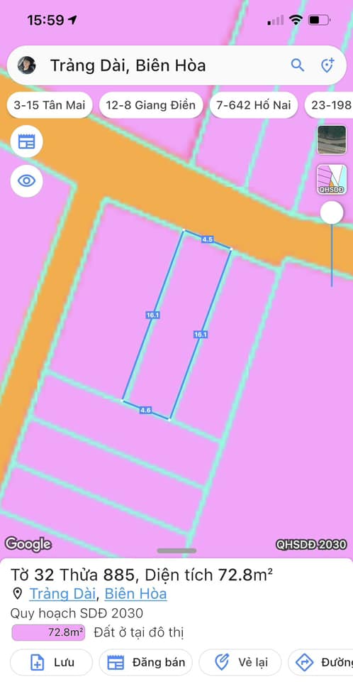 đất đẹp đường 7m kinh doanh 1T9xx sổ riêng thổ cư kp2 gần HB Ph Nam Trảng Dài