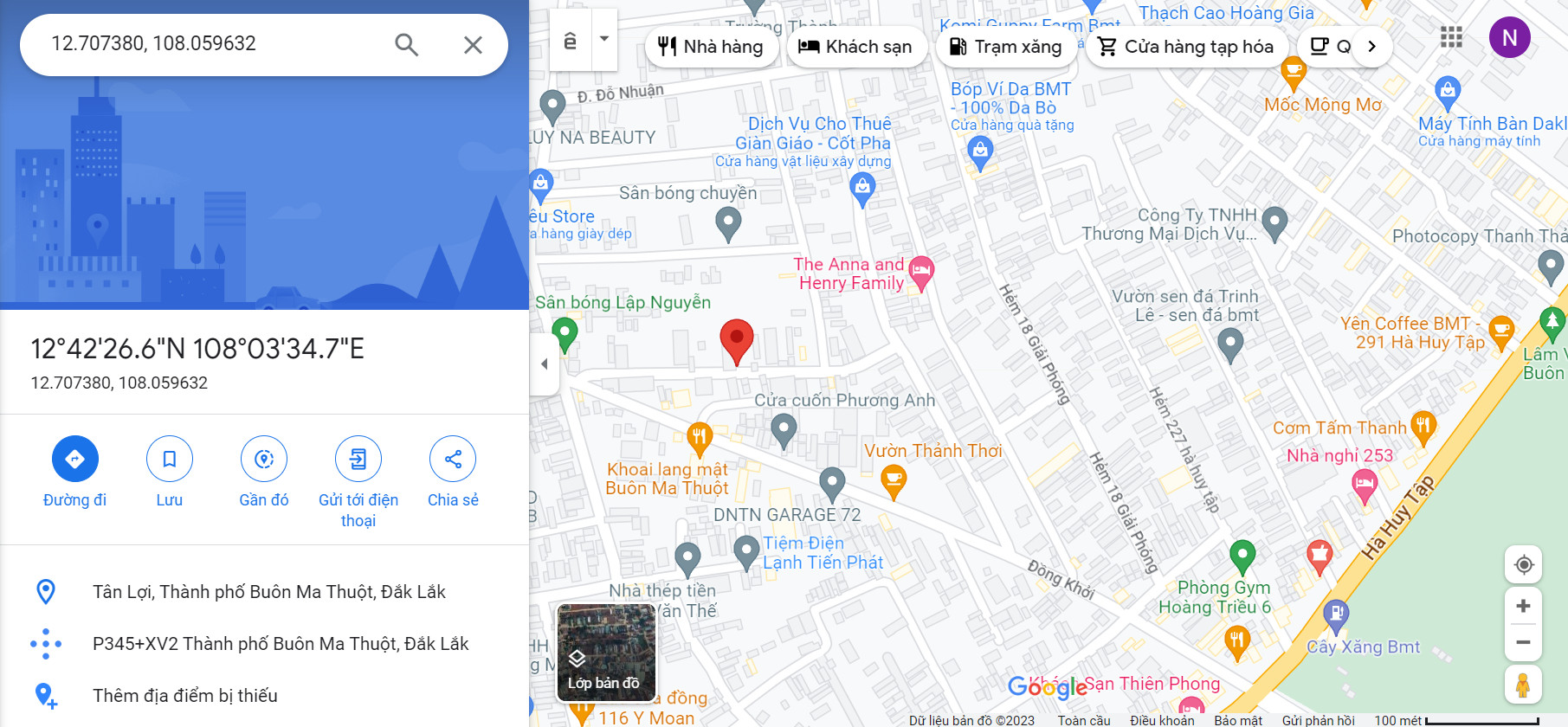 Cần bán lô đất tại Hẻm 90, đường Đồng Khởi (Giải Phóng), Phường Tân Lợi, TP Buôn Ma Thuột, Đắk Lắk.