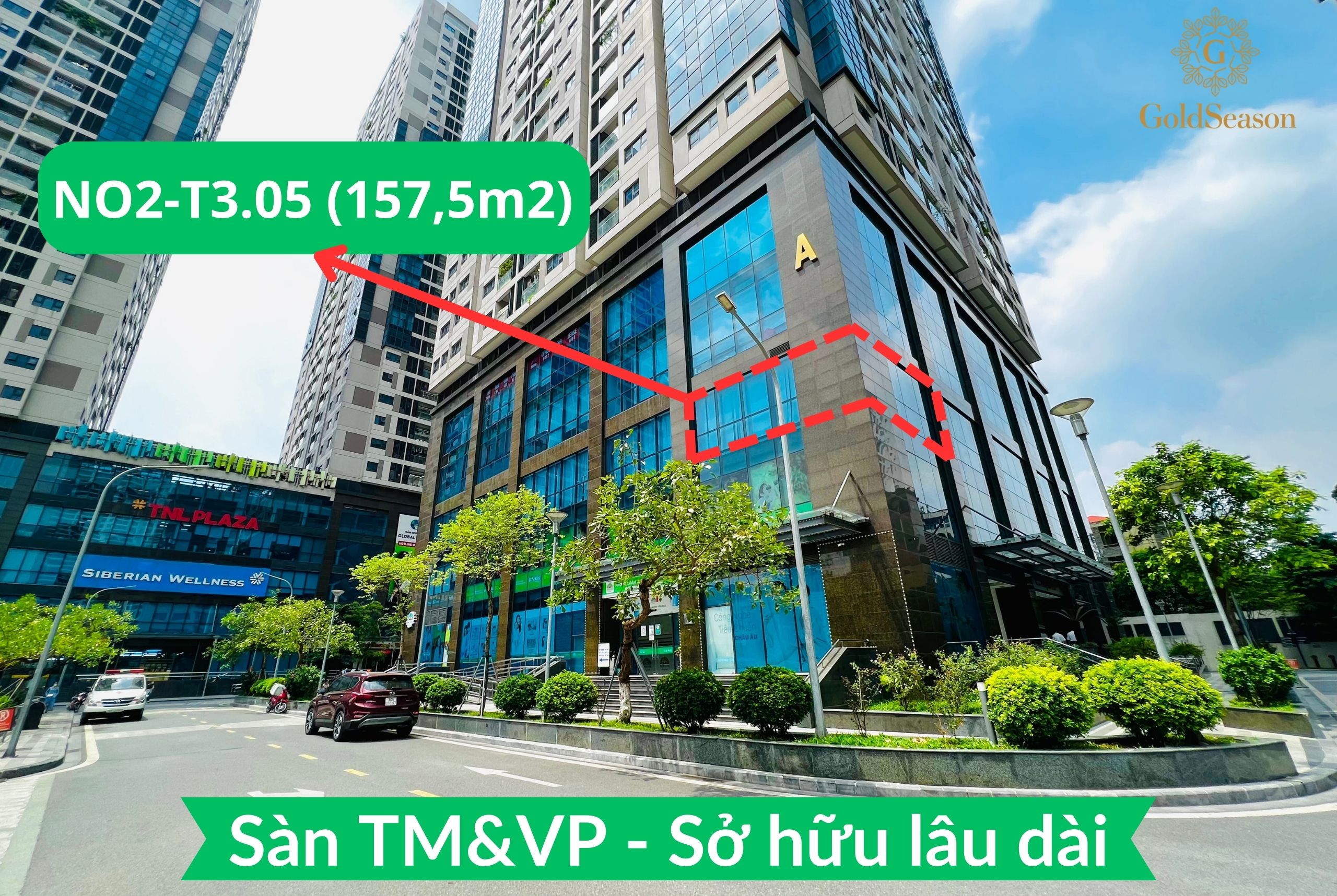 Trực tiếp CĐT bán lô góc sàn văn phòng 157,5m2 - Sở hữu lâu dài đỉnh nhất quận Thanh Xuân tiền thuê 470tr/năm.