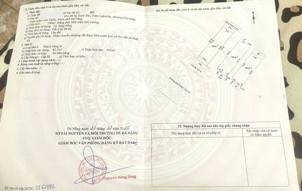 Bán Nhà Shophouse 3 tầng Trục đường 15m Khu Đô Thị Lakeside Liên Chiểu Đà Nẵng. GIÁ SẬP HẦM.