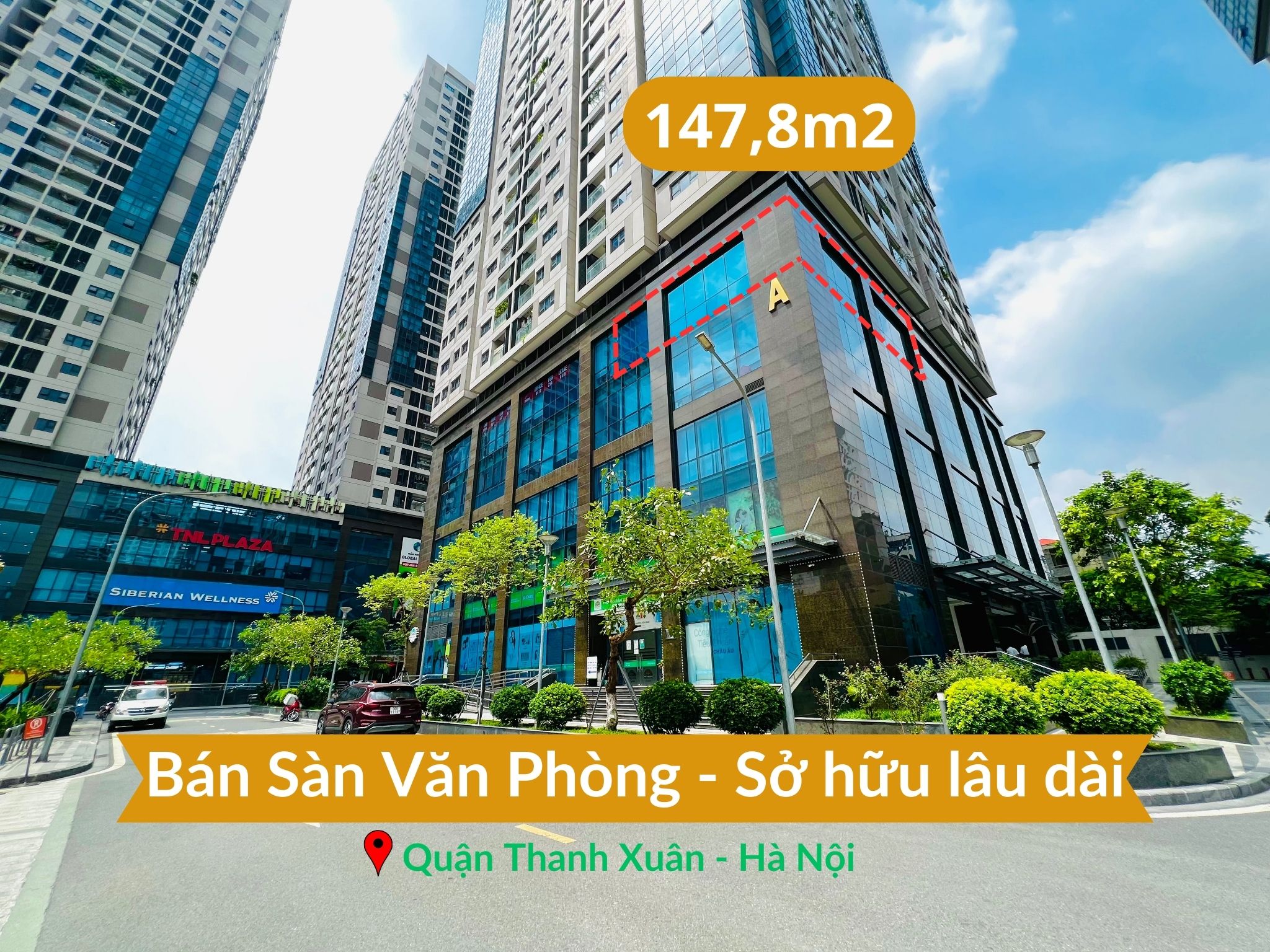 Bán gấp lô góc 147,8m2 sàn văn phòng - Sở hữu lâu dài đỉnh nhất quận Thanh Xuân.