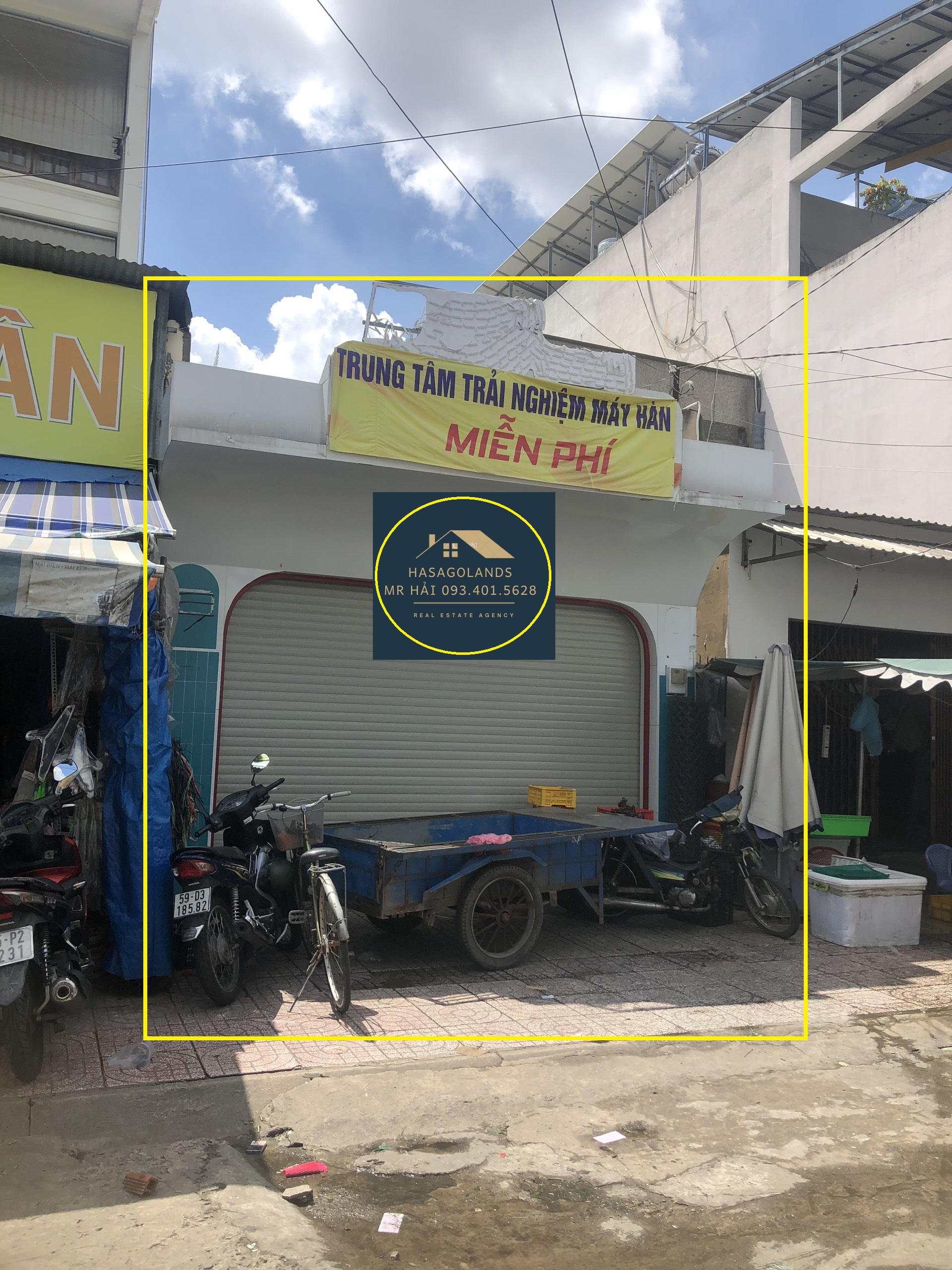 Cho thuê nhà Mặt Tiền KD Hoàng Ngọc Phách 154m2, 30 triệu, trong chợ.