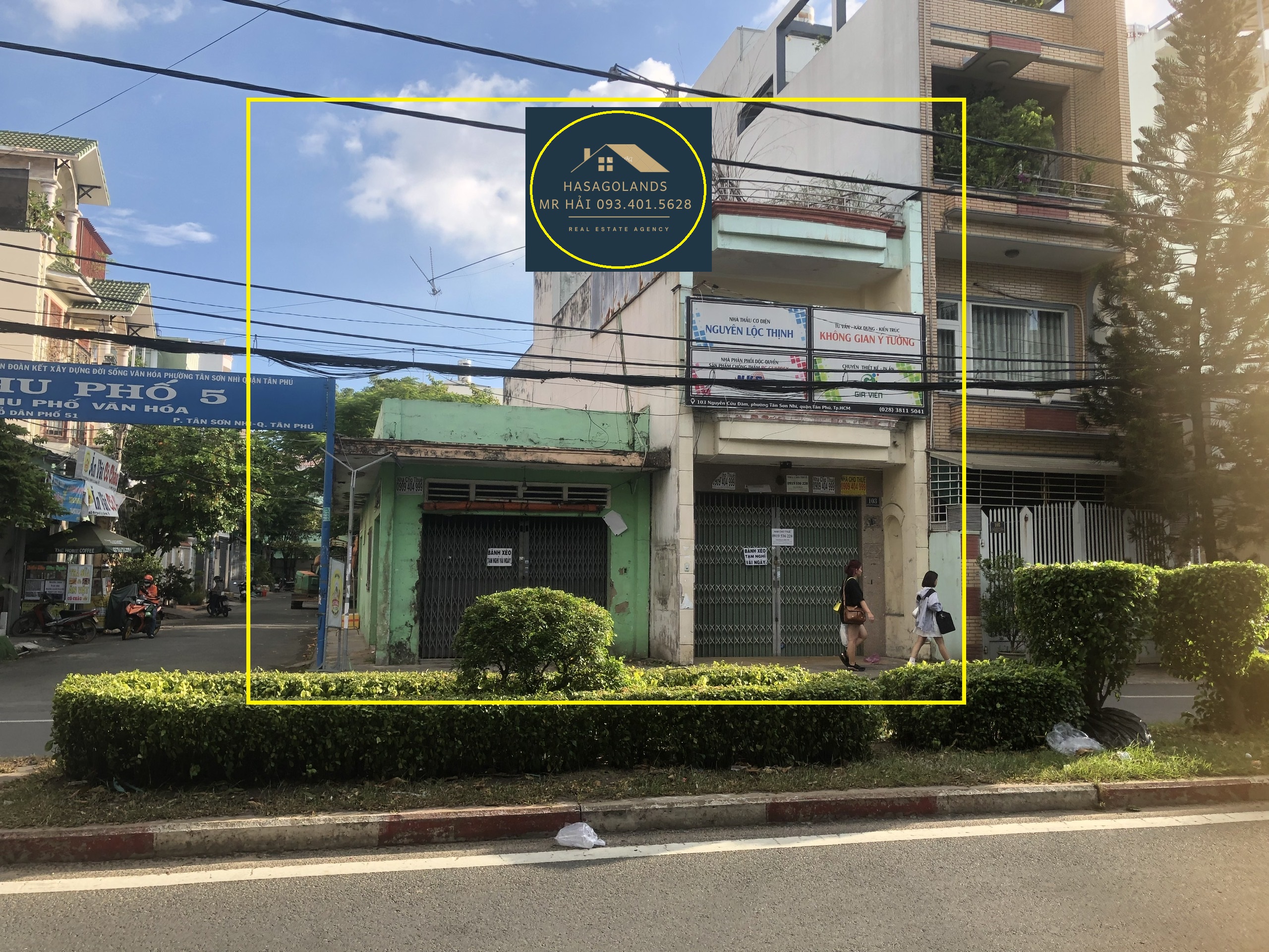 Cho thuê nhà GÓC 3 Mặt Tiền KD Nguyễn Cửu Đàm 180m2, 50 triệu.