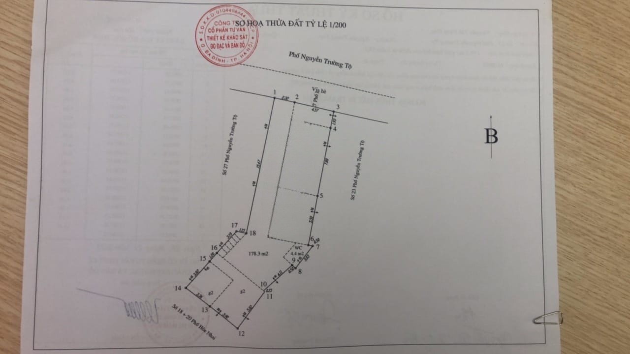 Bán Nhà Mặt Phố Nguyễn Trường Tộ 79 Tỷ - 180M2 Mặt Tiền 7M - Ô TÔ 2 Chiều.