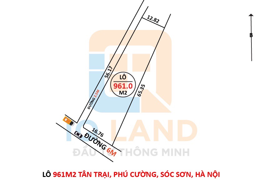BÁN 961M TÂN TRẠI, PHÚ CƯỜNG, SÓC SƠN, HÀ NỘI. LÔ GÓC ĐƯỜNG 7, CẠNH SÂN BAY NỘI BÀI.