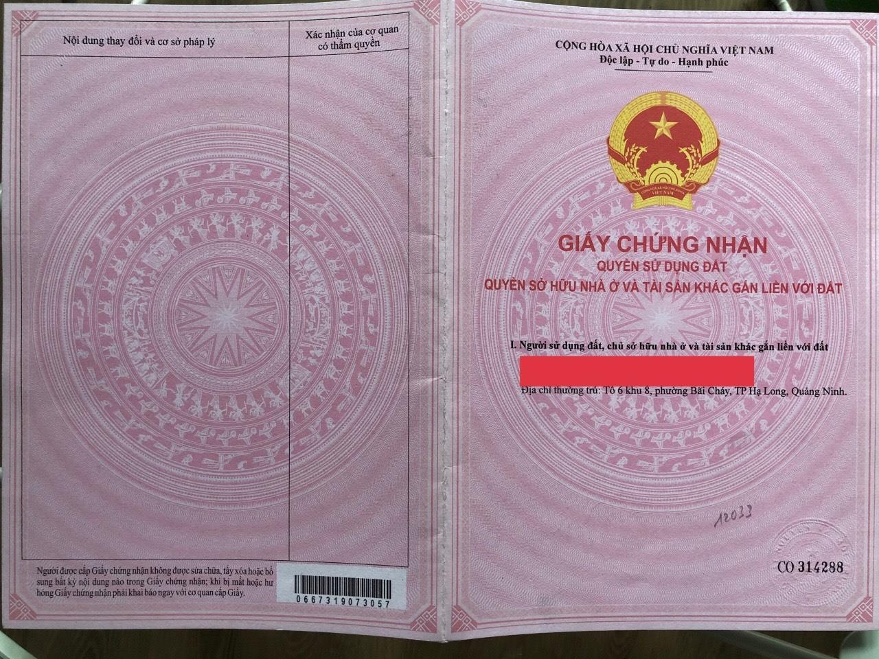 ĐẤT ĐẸP - GIÁ TỐT - VỊ TRÍ TIỀM NĂNG Tại Khu 8, Phường Bãi Cháy, TP Hạ Long - Quảng Ninh.
