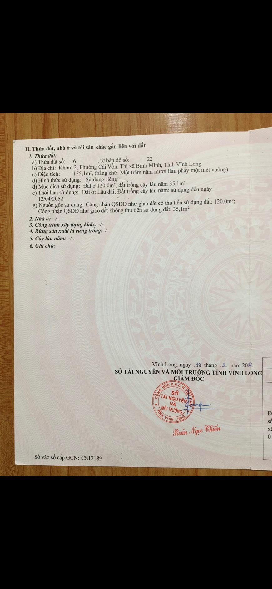 NHÀ VỊ TRÍ ĐẸP - GIÁ ƯU ĐÃI - Bán Nhanh Căn Nhà Đẹp Tại TX Bình Minh- Vĩnh Long.