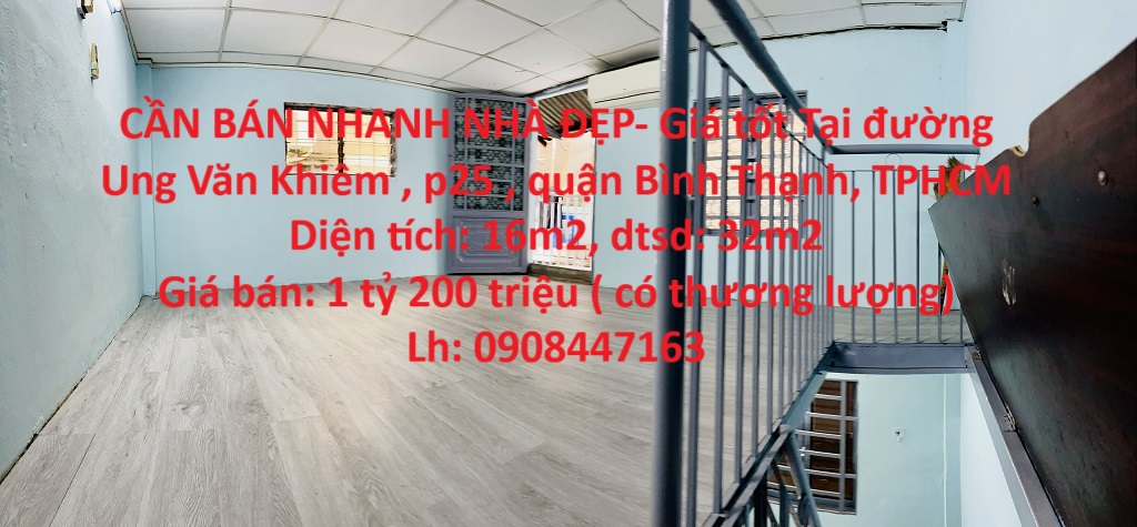 CẦN BÁN NHANH NHÀ ĐẸP- Giá tốt Tại quận Bình Thạnh, TPHCM