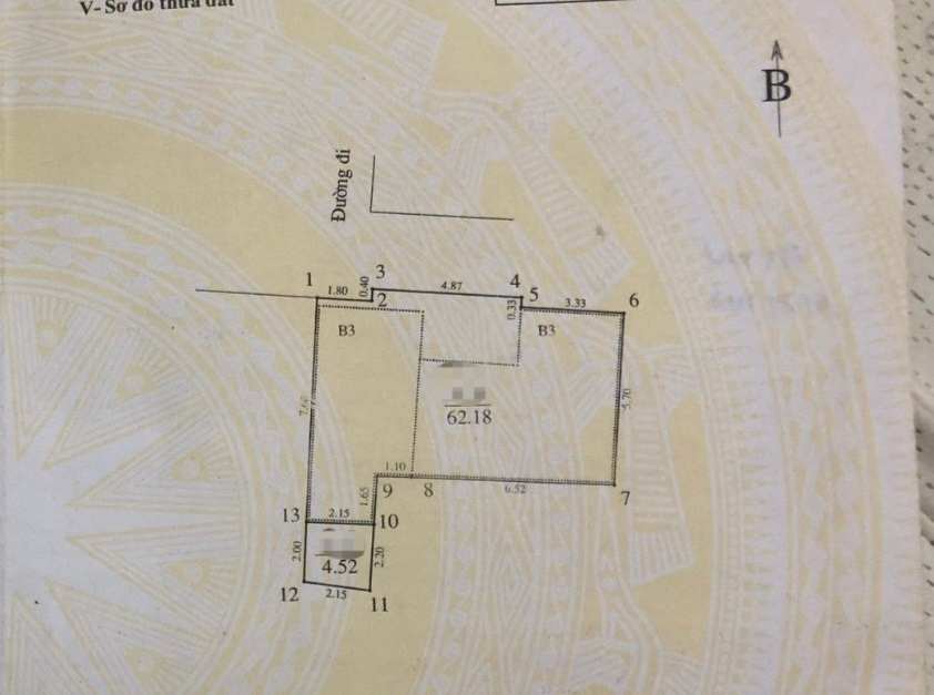 67M2 ĐẤT - NGỌC HÀ - BA ĐÌNH - GIÁ CHƯA TỚI 5 TỶ - PHÙ HỢP XÂY CAO TẦNG CCMN.