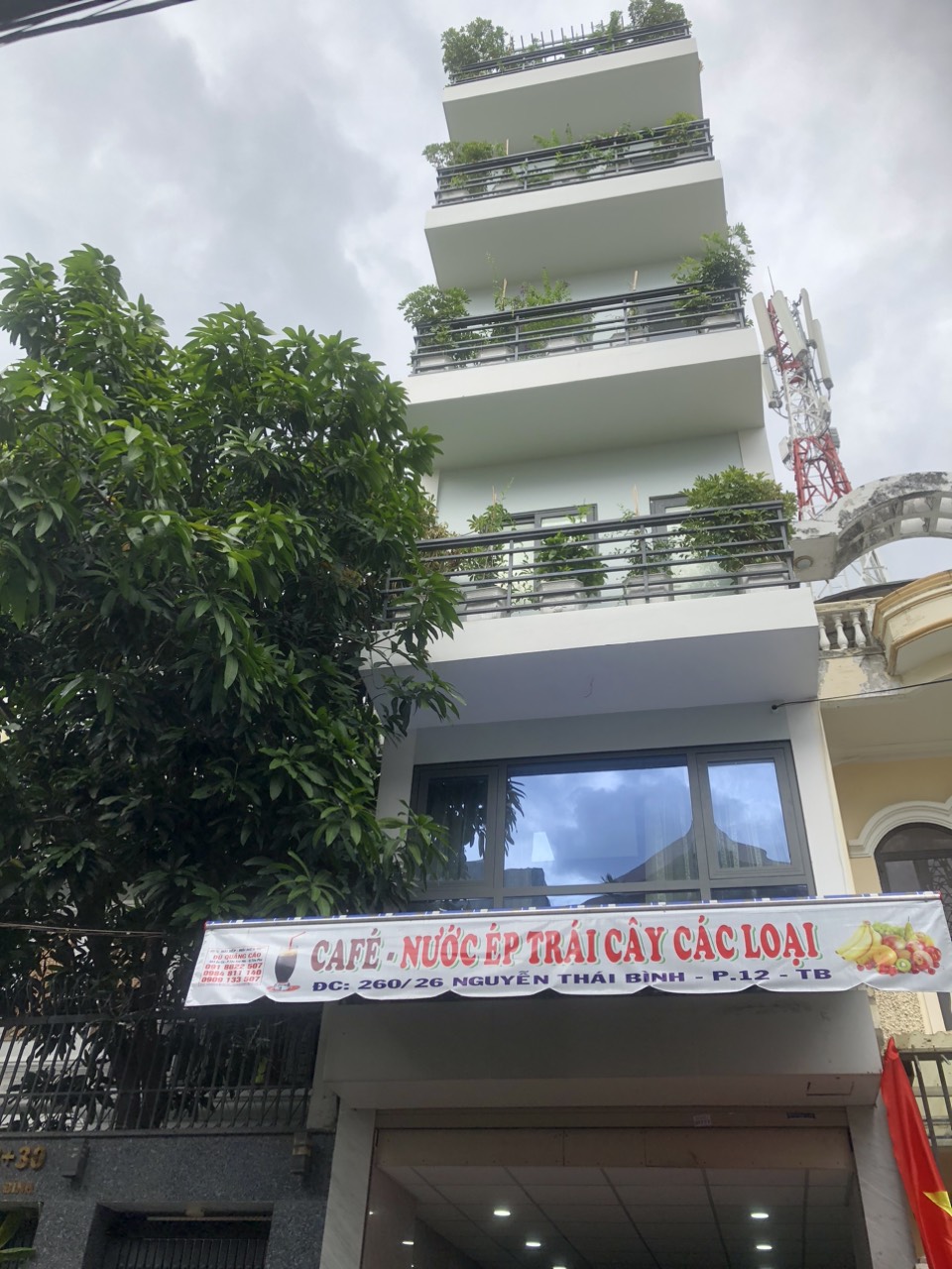 Cho thuê văn phòng tại số 260/26 đường Nguyễn Thái Bình, p.12, q.Tân Bình, phòng mới 100%.