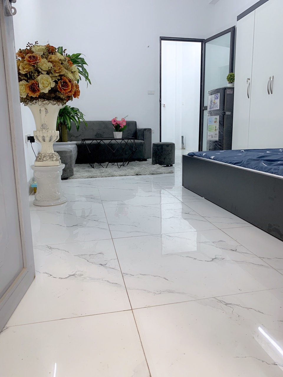 Cho Thuê CHDV tại Kim Giang giá chỉ từ 3.2tr - 3.7tr/th full đồ, 35m2 thoáng sáng sạch an ninh tốt.