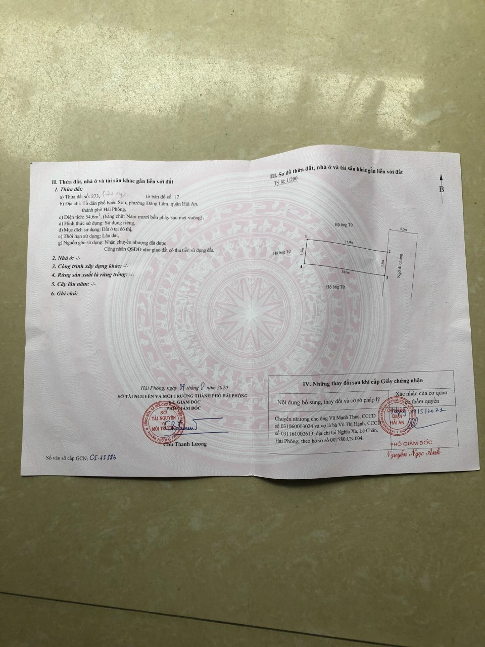 Bán nhà xây mới mặt ngõ thông Kiều Sơn, 55m 4 tầng GIÁ 4.4 tỉ ô.tô đỗ cửa 24h.