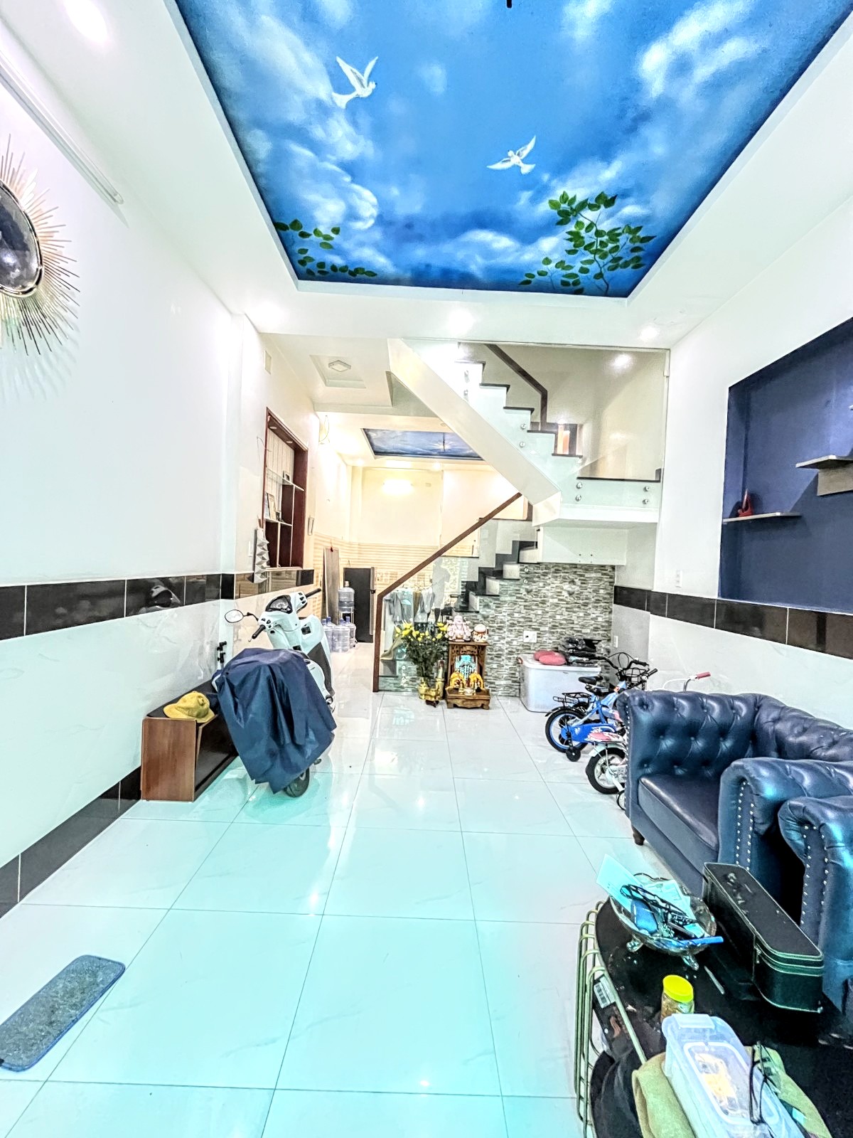 NHÀ ĐẸP 3 TẦNG, 58M2, 4 PHÒNG NGỦ, HẺM XE HƠI TÂN BÌNH, KHU DÂN TRÍ