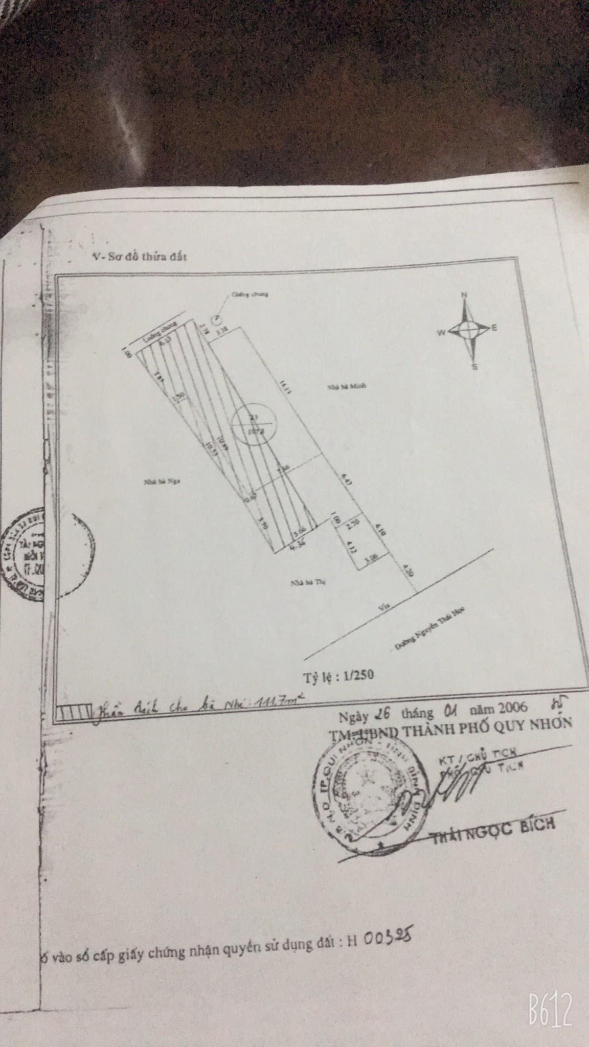 Bán Nhà Mặt Tiền Đường Nguyễn Thái Học P.Ngô Mây Quy Nhơn , 1 Mê , Giá 9 Tỷ..
