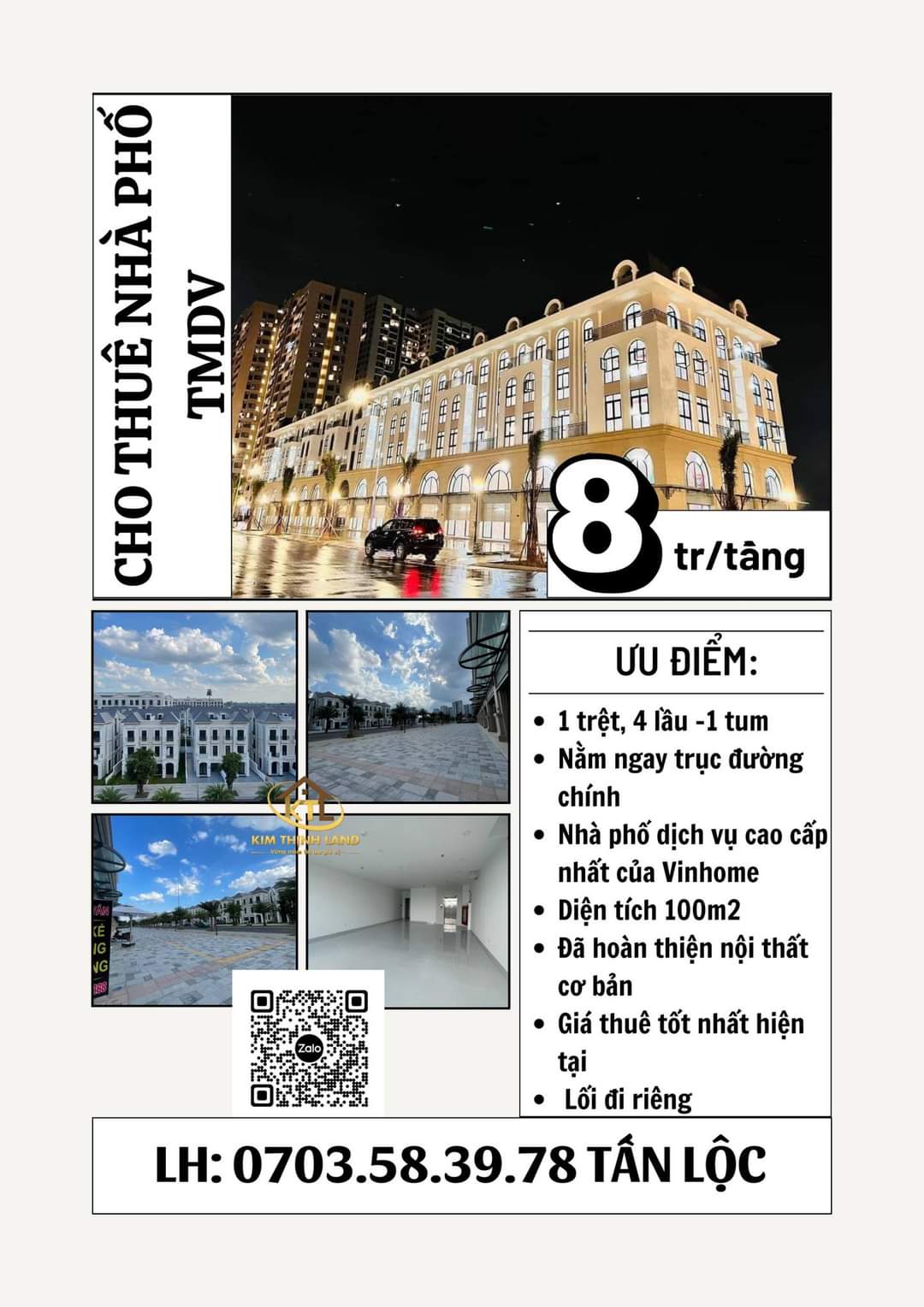 Cho thuê nhà HOÀN THIỆN có THANG MÁY Vinhomes grand park.