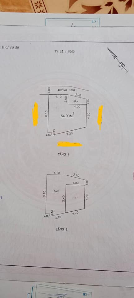 Bán Nhà Hẻm Nguyễn Thái Học, P Nguyễn Văn Cừ, Quy , 64m2 , 1 Mê , Giá 2 Tỷ 800 Tr.