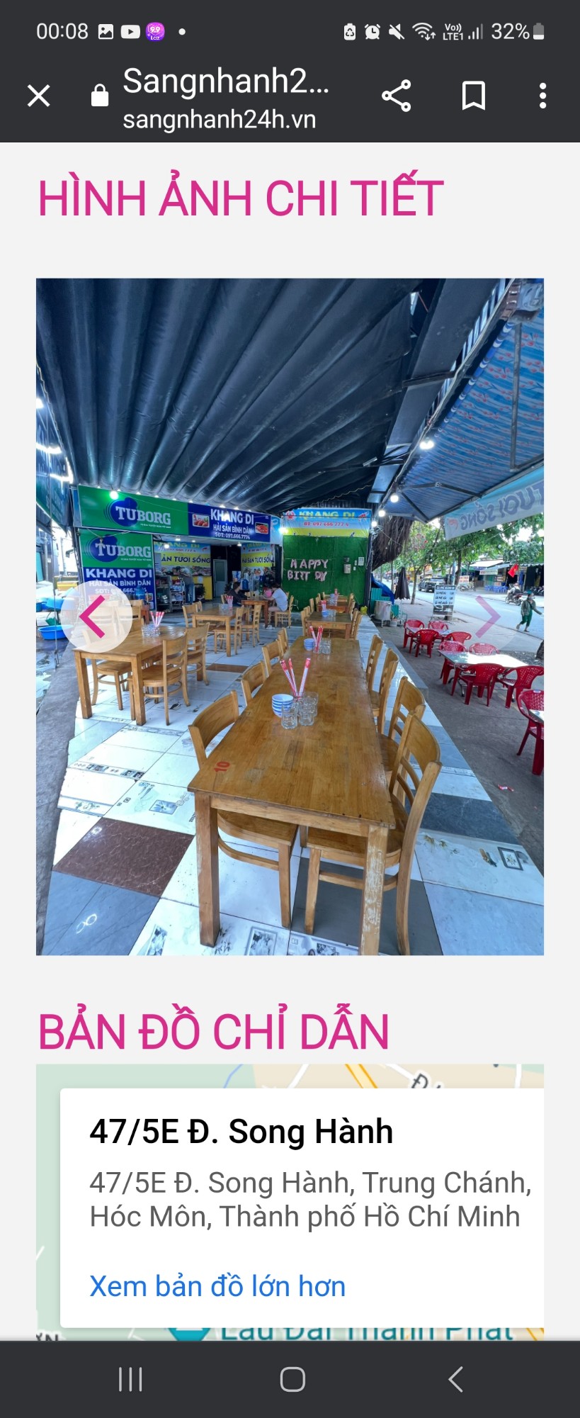 Cần sang quán nhậu đang hoạt động góc 2 MT tại 47/5 Song Hành, Ấp Trung chánh, Hóc Môn.