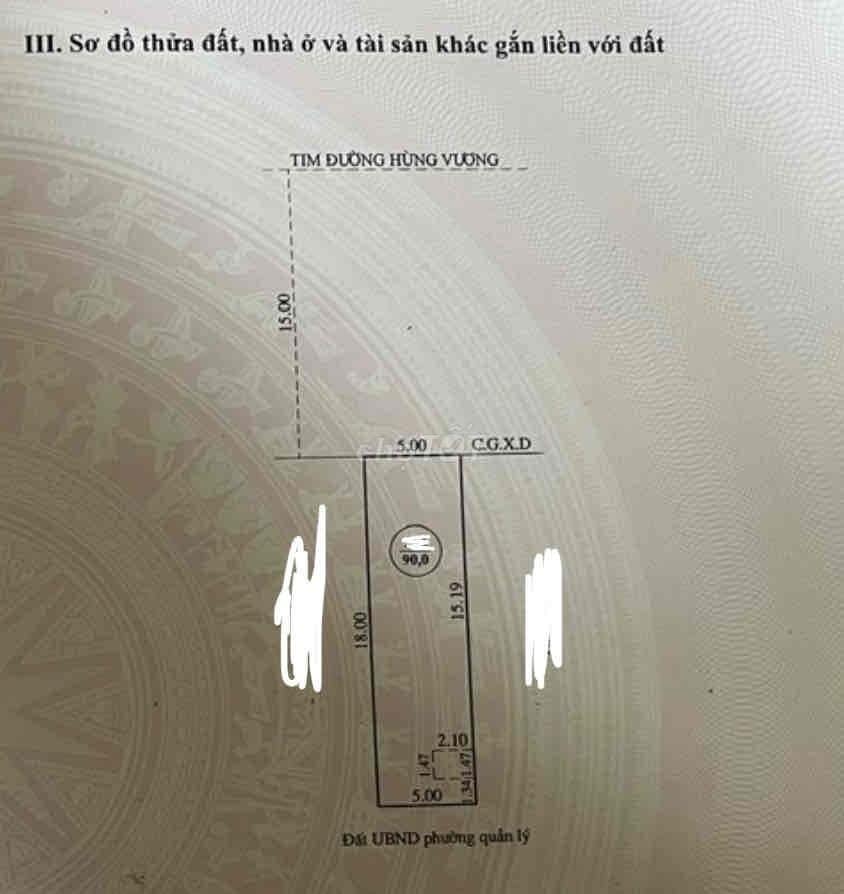 Bán Nhà Mặt Tiền Hùng Vương P. Nhơn Phú Quy Nhơn , 90m2 , Cấp 4 , Giá 4 Tỷ 200Tr.