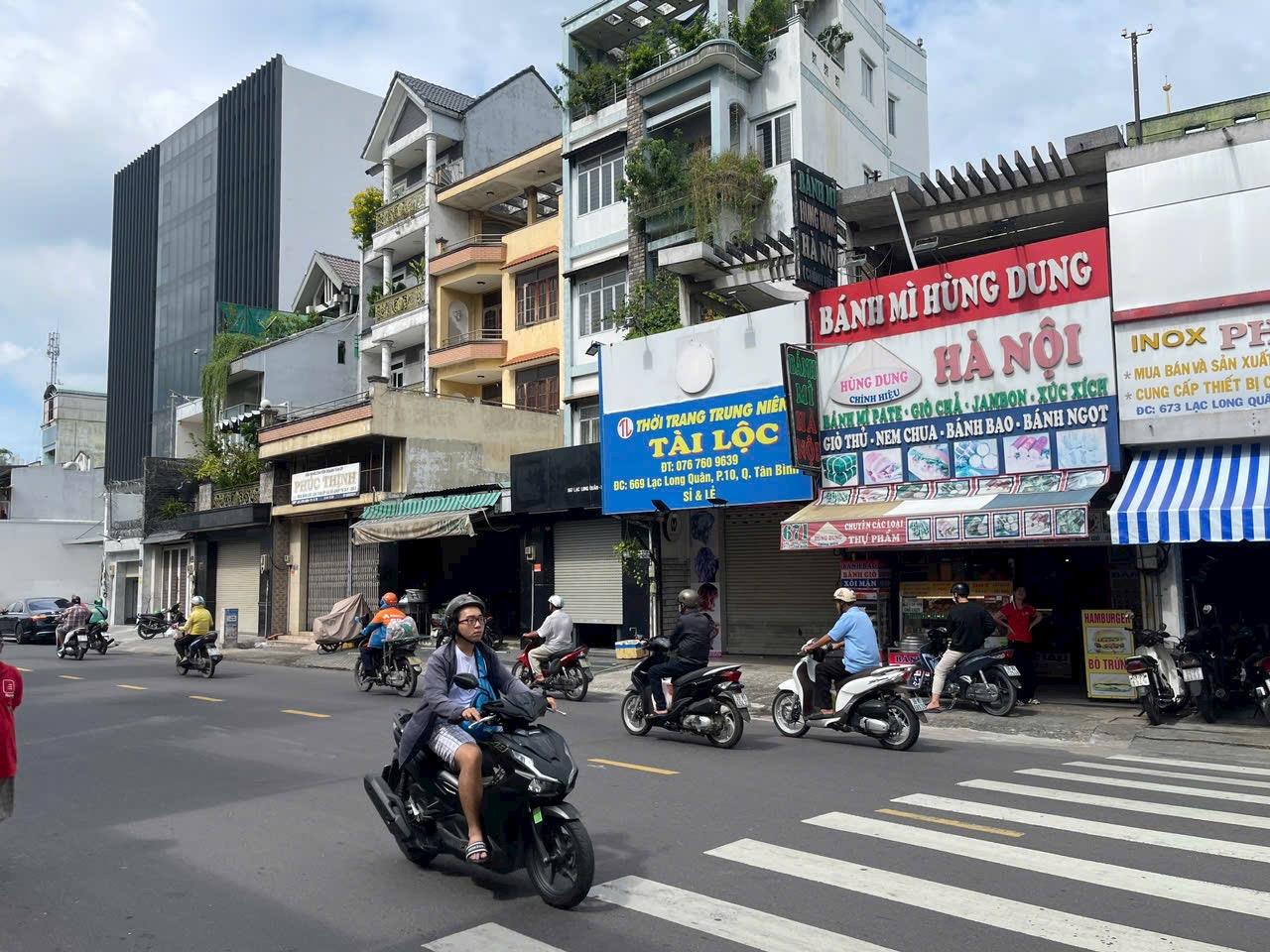 MẶT TIỀN KINH DOANH LẠC LONG QUÂN - NGÃ 4 BẢY HIỀN 75m2 5 TẦNG NHỈNH 18 TỶ.