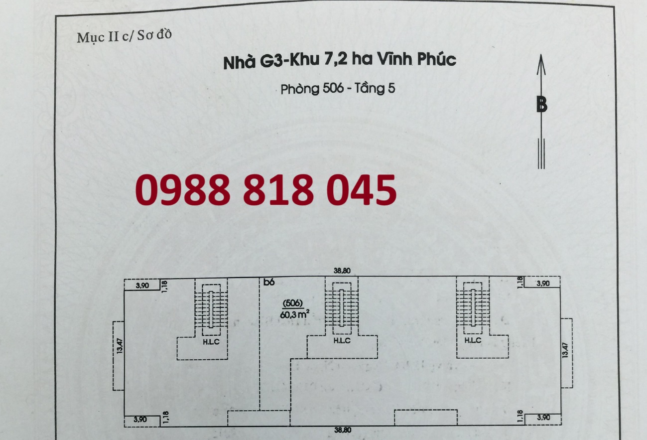 Chính chủ bán nhà G3 Khu 7,2ha Vĩnh Phúc, Ba Đình (ngõ 462 đường Bưởi) 2PN, miễn TG.