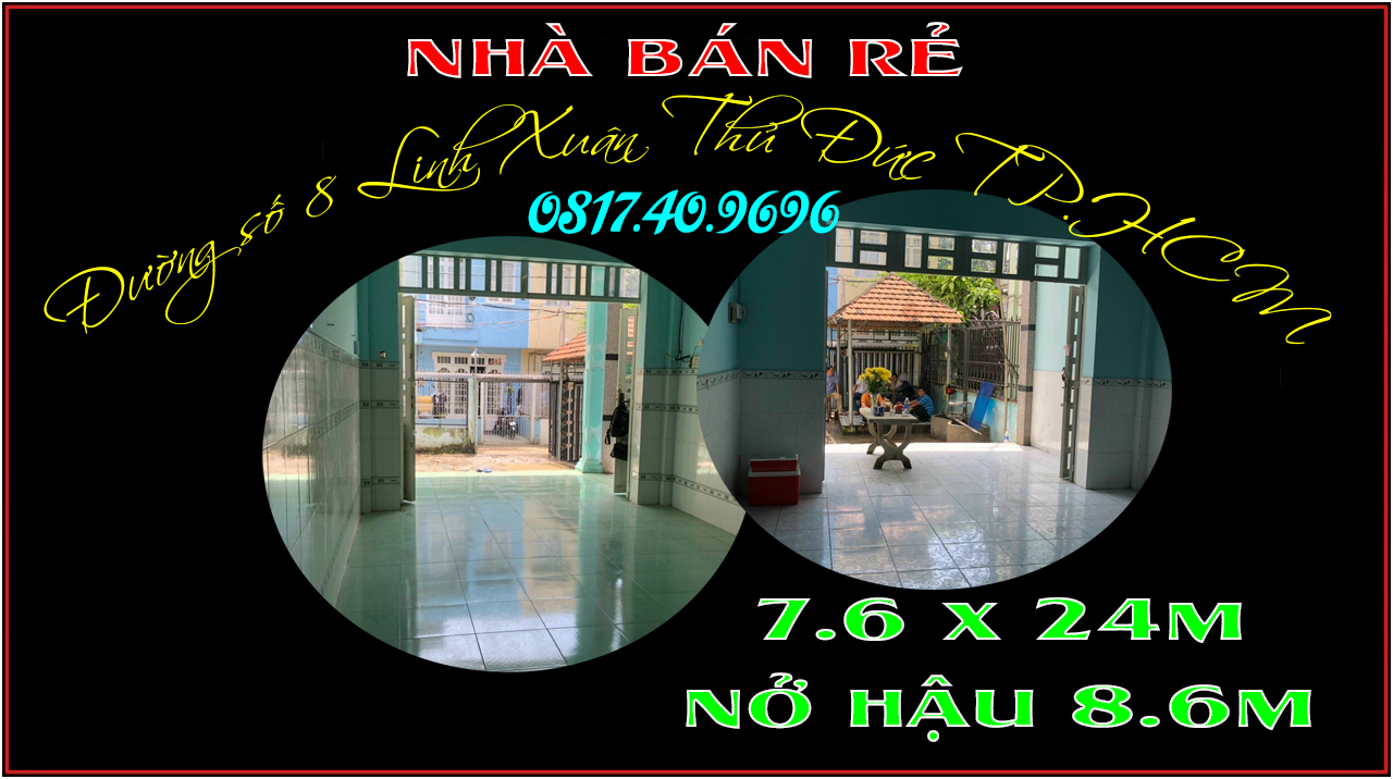 Còn căn giá cực tốt đầu tư 7.6 x 24m Linh Xuân Thủ Đức TP.HCM.