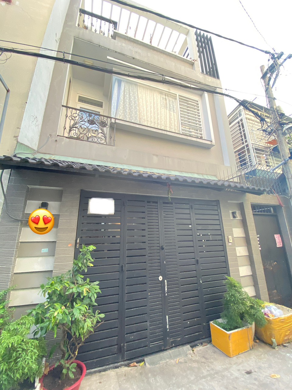 1 căn ra MĂT TIỀN TRẦN QUANG CƠ, Q.TÂN PHÚ, 102m2(6x17) vuông, 3 TẦNG, HXH.