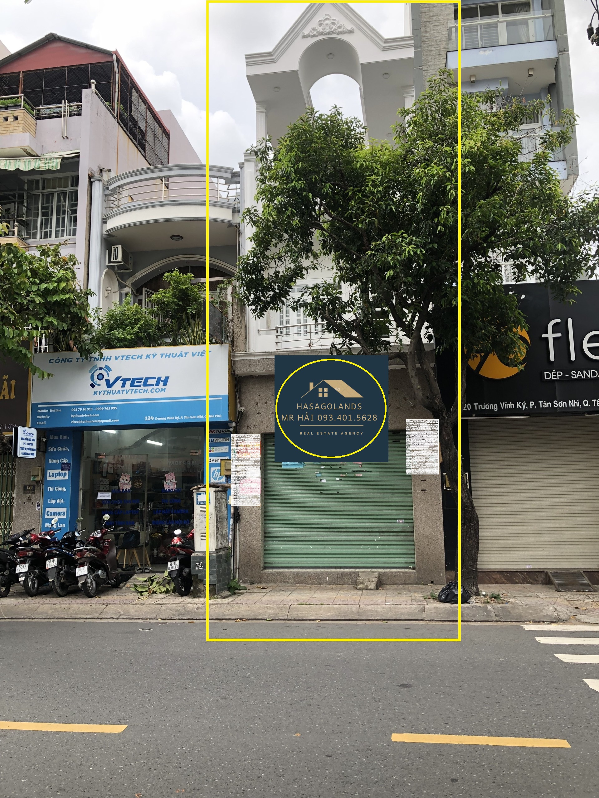 Cho thuê nhà Mặt Tiền KD Trương Vĩnh Ký 100m2 - 3 TẦNG, 27triệu, gần ngã 4.