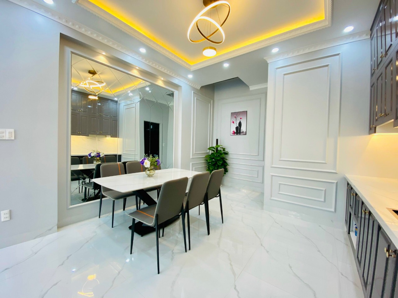 Bán nhà TĐC Vĩnh Niệm, 55m 4 tầng mới tinh GIÁ 5.98 tỉ lung linh.