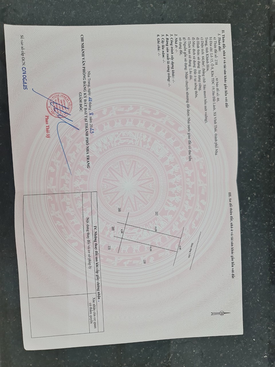 Bán nhà TĐC Đất Lành-Nha Trang Diện tích 64m2 giá chỉ 1tỷ850.