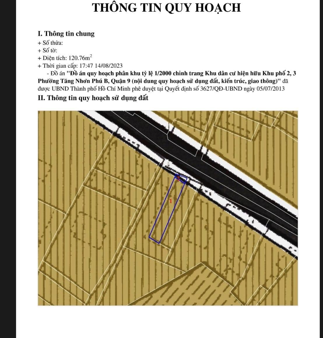 MẶT TIỀN HIỆP PHÚ - GÀN NGAY SÁT VINCOM LÊ VĂN VIỆT, XA LỘ HÀ NỘI - 2 TẦNG ĐÚC.