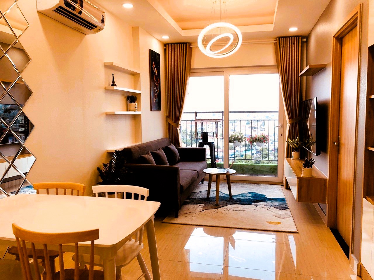 Bán căn hộ 67m2 2pn tầng thấp full nội thất chung cư Moonlight Bình Thọ.