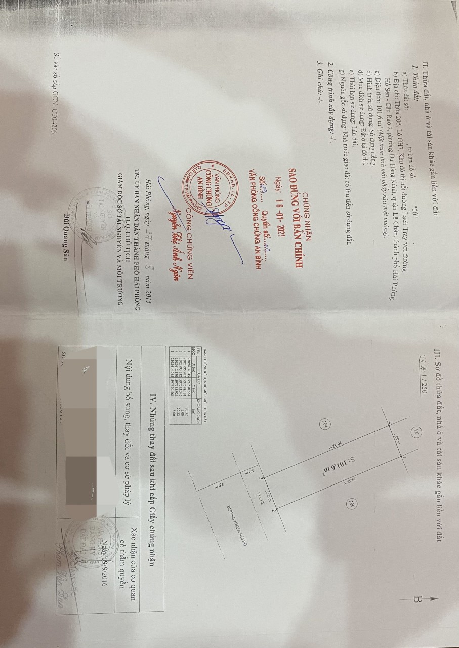 Bán lô đất 101M ngang 5 khu đô thị ICC Quán Mau Lạch Tray.