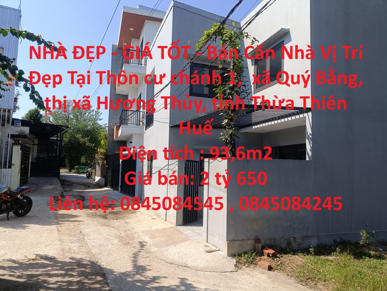 NHÀ ĐẸP - GIÁ TỐT - Bán Nhà Đẹp Tại xã Thuý Bằng, thị xã Hương Thủy, tỉnh Thừa Thiên Huế.