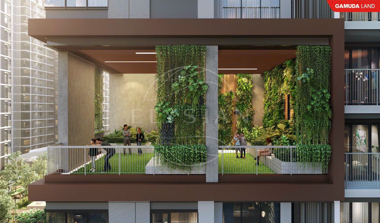Elysian by Gamuda Land. Căn hộ LANAI hiện đại kết hợp kiến trúc Biophilic.