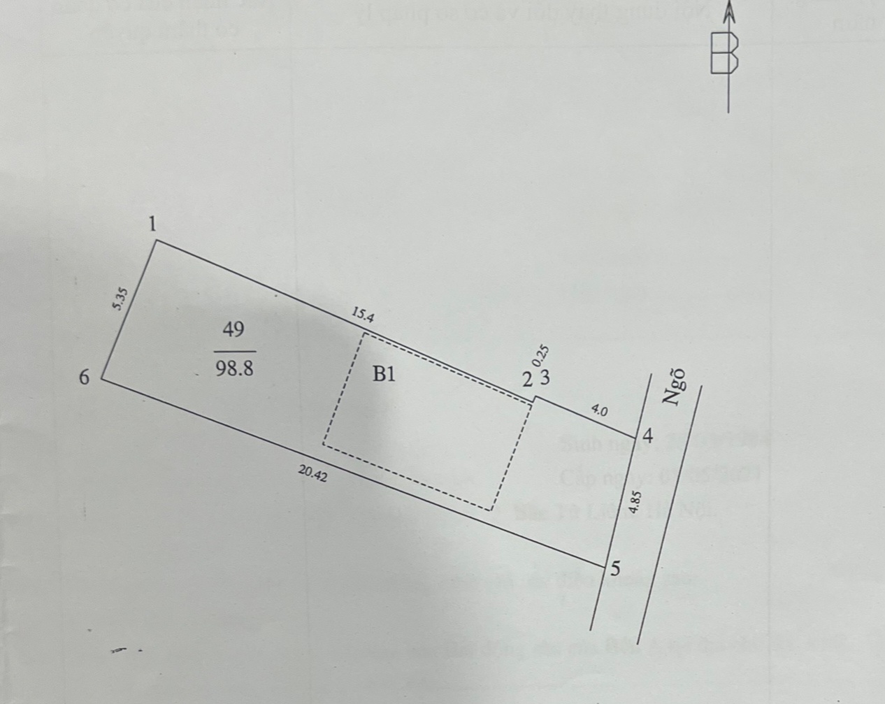 100M2 ĐẤT - ĐỘI CẤN - NGÕ THÔNG - MT 5M - VUÔNG VẮN NỞ HẬU - PHÙ HỢP XÂY CCMN APARTMENT..