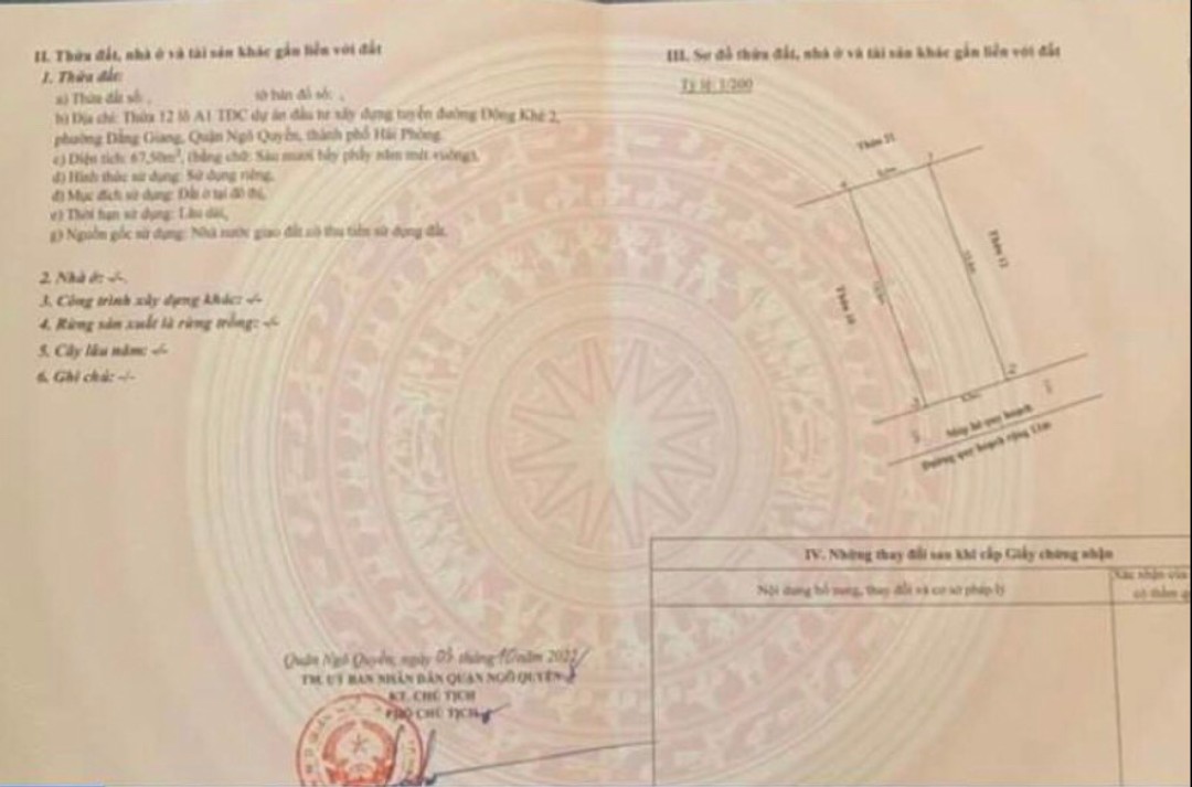 Bán đất TĐC Cây Đa, diện tích 68m, hướng Đông Nam ko lỗi, giá 71 triệu/m.